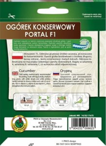 Apte Ogórek Portal F1 taśma 6m Średnio wczesna odmiana do konserwowania 2