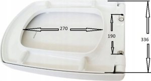 Deska bidetowa Cersanit S-CER 102 / MASMA / CARINA , HALL ,SENSO / DESKA DUROPLAST WO ŁW / 22