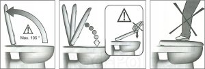 Deska bidetowa Cersanit S-CER 102 / MASMA / CARINA , HALL ,SENSO / DESKA DUROPLAST WO ŁW / 41
