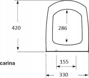 Deska bidetowa Cersanit S-CER 102 / MASMA / CARINA , HALL ,SENSO / DESKA DUROPLAST WO ŁW / 8