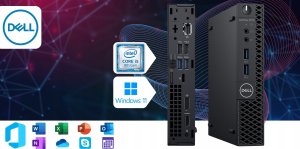 Komputer poleasingowy Dell Komputer Optiplex 3070 Tiny Intel Core i5 8GB DDR4 256GB SSD Windows 11 9