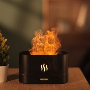Dyfuzor zapachowy La Casa de los Aromas PLATINET FLAME AROMA DIFFUSER HUMIDIFIER NAWILŻACZ POWIETRZA 180ML 4,5W BLACK [46109] 2