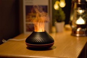 Dyfuzor zapachowy La Casa de los Aromas PLATINET FLAME AROMA DIFFUSER HUMIDIFIER NAWILŻACZ POWIETRZA 130ML 4,5W BLACK [46111] 2