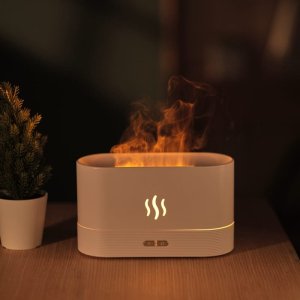 Dyfuzor zapachowy La Casa de los Aromas PLATINET FLAME AROMA DIFFUSER HUMIDIFIER NAWILŻACZ POWIETRZA 180ML 4,5W WHITE [46110] 2