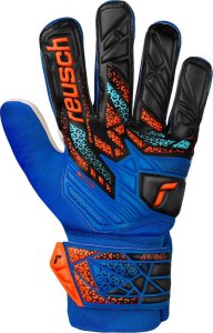 Reusch Rękawice bramkarskie Reusch Attrakt Starter Solid Junior niebiesko-czarne 5572514 4467 8 2
