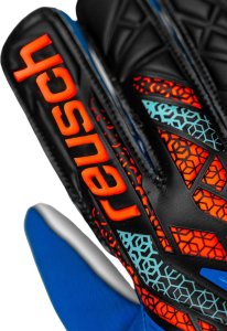 Reusch Rękawice bramkarskie Reusch Attrakt Starter Solid Junior niebiesko-czarne 5572514 4467 8 6