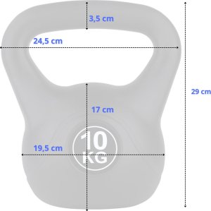 Kettlebell Funfit 4407 bitumiczny 10 kg 2