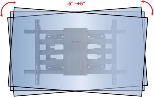 VETOUSON 100kg Uchwyt do Telewizora 50-120 cali VX-502 Ultra Mocny Wieszak TV Uniwersalny 12