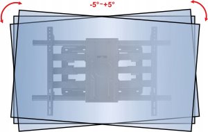 VETOUSON 100kg Uchwyt do Telewizora 50-120 cali VX-502 Ultra Mocny Wieszak TV Uniwersalny 23