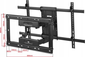 VETOUSON 100kg Uchwyt do Telewizora 50-120 cali VX-502 Ultra Mocny Wieszak TV Uniwersalny 26