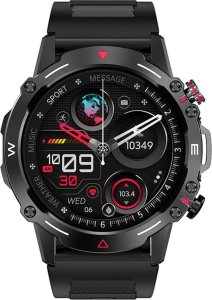 Smartwatch Gino Rossi Smartwatch Veltori VT110-1 Czarny Pasek Silikonowy 2