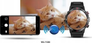 Smartwatch Gino Rossi Smartwatch Veltori VT110-1 Czarny Pasek Silikonowy 10