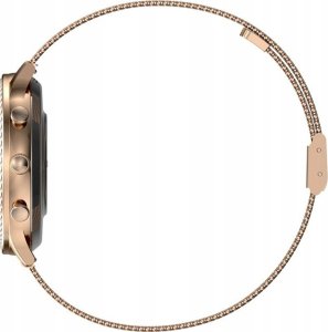 Smartwatch Giewont Smartwatch Damski Veltori VT310-1 Złota Bransoleta + Różowy Pasek Silikonowy 3