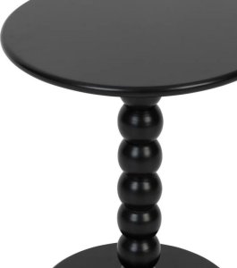vidaXL Stolik kawowy, pomocniczy MDF czarny 38 cm 2