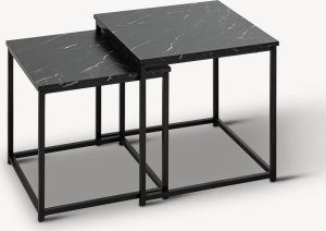 vidaXL Stolik kawowy 2 szt. 40x37,5 cm MARMORIS 4