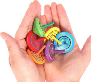 LeanToys Mini Bączek Kolorowy Drewninany Zabawka Zręcznościowa 4cm LEAN Toys 3