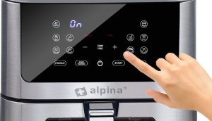 Frytkownica beztłuszczowa Alpina Alpina frytkownica beztłuszczowa 8 litrów cyfrowy wyświetlacz Airfryer 5