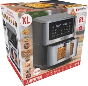Frytkownica beztłuszczowa Alpina Alpina frytkownica beztłuszczowa 8 litrów cyfrowy wyświetlacz Airfryer 9
