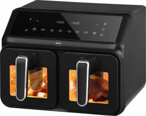 FRYTKOWNICA DWUKOMOROWA BEZTŁUSZCZOWA AIRFRYER Eldom FR210 DUŻA PODWÓJNA 9L 2
