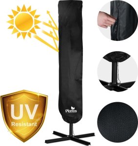 Plonos Parasol ogrodowy składany 8 segmentowy 350 cm z pokrowcem PL-881 14