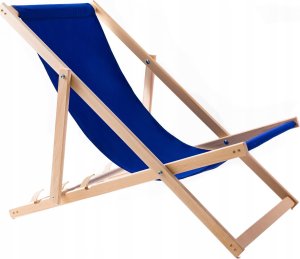 Wood OK Zestaw dwóch leżaków niebieskich, Woodok 2