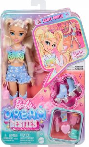 Lalka Barbie Mattel Dream Besties Malibu na wrotkach (JFX96) 6