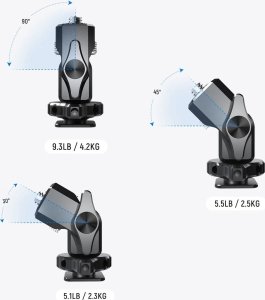 Głowica Neewer Profesjonalna Głowica 4,2kg 3D 360 na Monitor Gwint 1/4" Stopka ISO NEEWER MA002 10