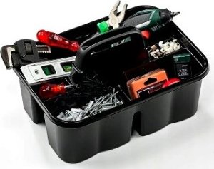 Katex Organizer 3 częściowy z uchwytem 257x355x198 CZARNY 2