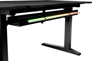 Biurko GENESIS Holm Modular 140 Czarne 140 cmx75 cm 24