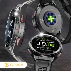 Smartwatch JG Smart SMARTWATCH MĘSKI GPS ZEGAREK WODOODPORNY KOMPAS AMOLED BAROMETR ROZMOWY PL 12