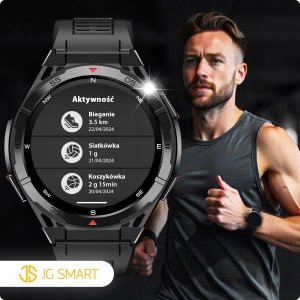 Smartwatch JG Smart SMARTWATCH MĘSKI GPS ZEGAREK WODOODPORNY KOMPAS AMOLED BAROMETR ROZMOWY PL 7
