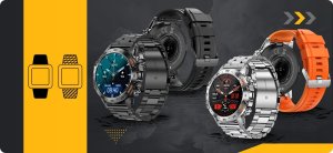 Smartwatch JG Smart SMARTWATCH ZEGAREK MĘSKI MENU PL ROZMOWY SMART WATCH WODOODPORNY + GRATIS 14