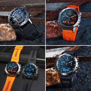 Smartwatch JG Smart SMARTWATCH ZEGAREK MĘSKI MENU PL ROZMOWY SMART WATCH WODOODPORNY + GRATIS 3