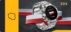 Smartwatch JG Smart SMARTWATCH ZEGAREK MĘSKI MENU PL ROZMOWY SMART WATCH WODOODPORNY + GRATIS 9