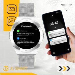 Smartwatch JG Smart SMARTWATCH ZEGAREK DAMSKI ROZMOWY MENU PL WODOODPORNY AMOLED ZDROWIE 3paski 11