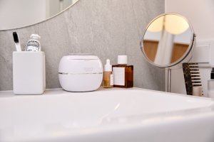 ZENT Zestaw higieniczny: myjka ultradźwiękowa + żel do protez 5