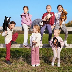 Tootiny Koń na kiju Hobby Horse HOPPIHORSE A3 Leopard - biały, maść tarantowata 11