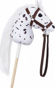 Tootiny Koń na kiju Hobby Horse HOPPIHORSE A3 Leopard - biały, maść tarantowata 4