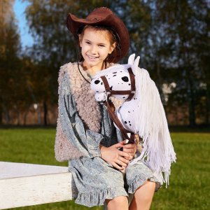 Tootiny Koń na kiju Hobby Horse HOPPIHORSE A3 Leopard - biały, maść tarantowata 9