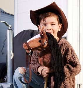 Tootiny Koń na kiju Hobby Horse HOPPIHORSE A4 Bay - ciemny brąz, maść gniada 8