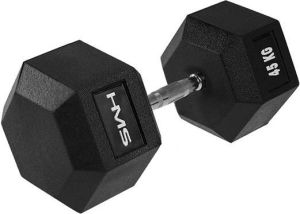 HMS hantel Hex Pro gumowany 1 x 45 kg 2