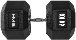 HMS hantel Hex Pro gumowany 1 x 60 kg 2