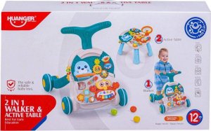 LeanToys Chodzik, Pchacz, Stolik Edukacyjny 2w1 Koszykówka Niebieski 6