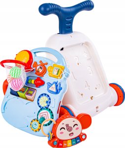 Coil Chodzik Edukacyjny, Muzyczny Pchacz, Stolik BIAŁO-BŁĘKITNY 5