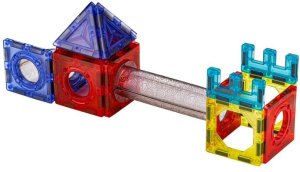 DK Świecące Klocki Magnetyczne, Tor Kulkowy Dla Kulek 230 Elementów Kulodrom 6