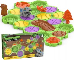 Eddy Toys Gra Logiczna, Zbuduj Tor Dla Dinozaura, Trasa, Przeprawa Dla Dinozaura, Klocki, Tor Przeszkód 2