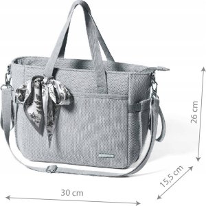 BabyOno 1571/03 TORBA DLA MAMY/DO WÓZKA CARMEN SZARA 10