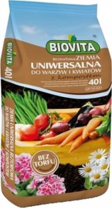 Biovita Ziemia ogrodowa uniwersalna do warzyw i kwiatów 40L 2