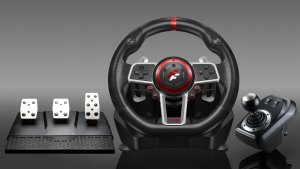 Kierownica FLASHFIRE FLASHFIRE ES900R - Kierownica 900 PC/PS4/Xbox/Switch + 3 pedały, 6 biegów 7
