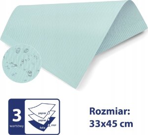 Polmask SERWETY PODKŁADY HIGIENICZNE Podfoliowane różne kolory 3warstwy100szt PL 8% 13